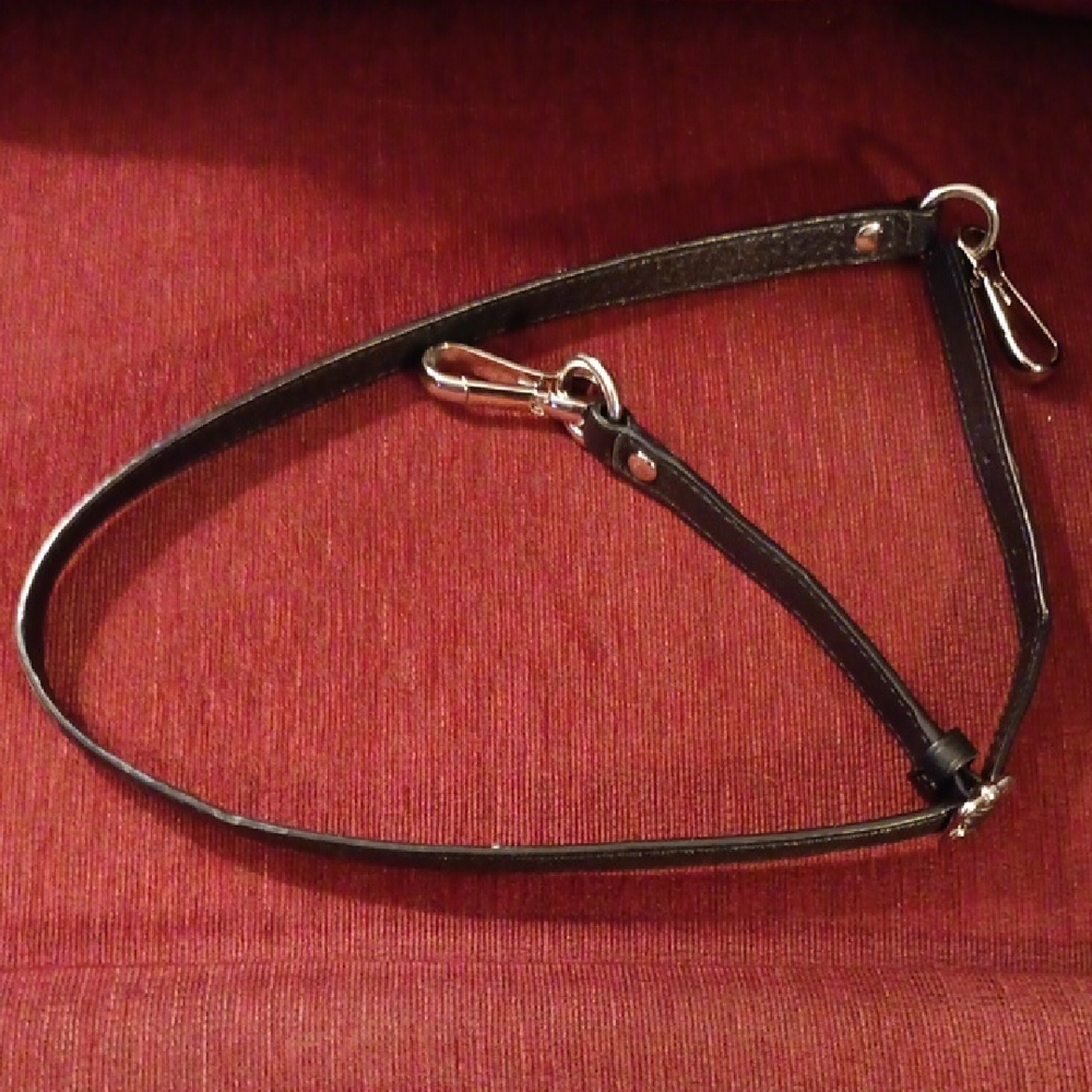 Coach Black Leather Handbag Strap